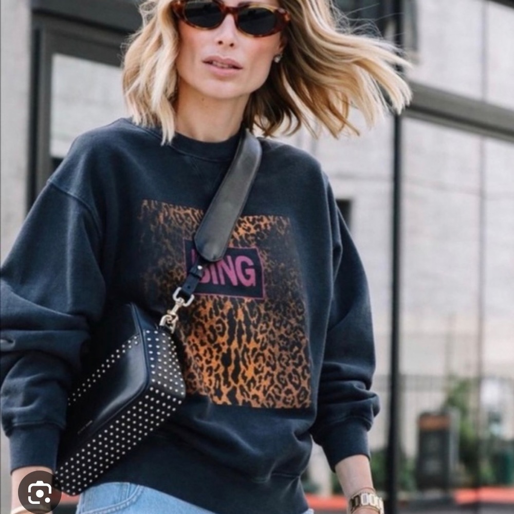 Anine Bing Ramona crewneck sweatshirt *rare*
